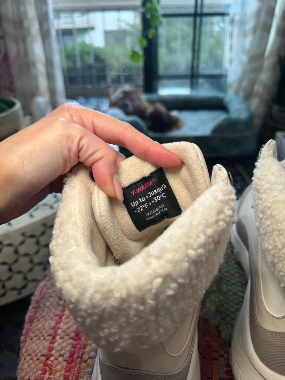 ▫️🤍 Roxy Women's Cream Tan Sherpa Lace-Up Winter Boots 🤍▫️
